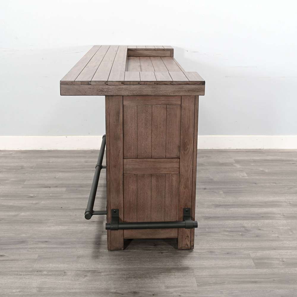 Sunny Designs - Doe Valley -  80in Traditional Wood Home Bar - 1963BU veiw 3