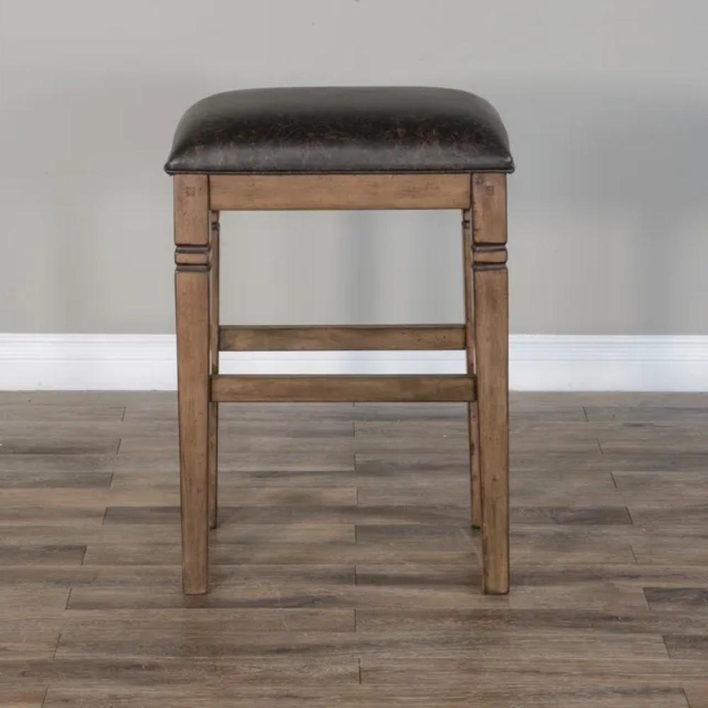 Sunny Designs - Doe Valley Backless Stool With Cushion Seat (Set of 2) - Taupe - 1430BU-30 veiw 1