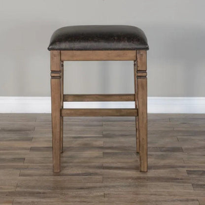 Sunny Designs - Doe Valley Backless Stool With Cushion Seat (Set of 2) - Taupe - 1430BU-30 veiw 1