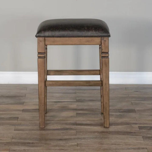 Sunny Designs - Doe Valley Backless Stool With Cushion Seat (Set of 2) - Taupe - 1430BU-30 veiw 1
