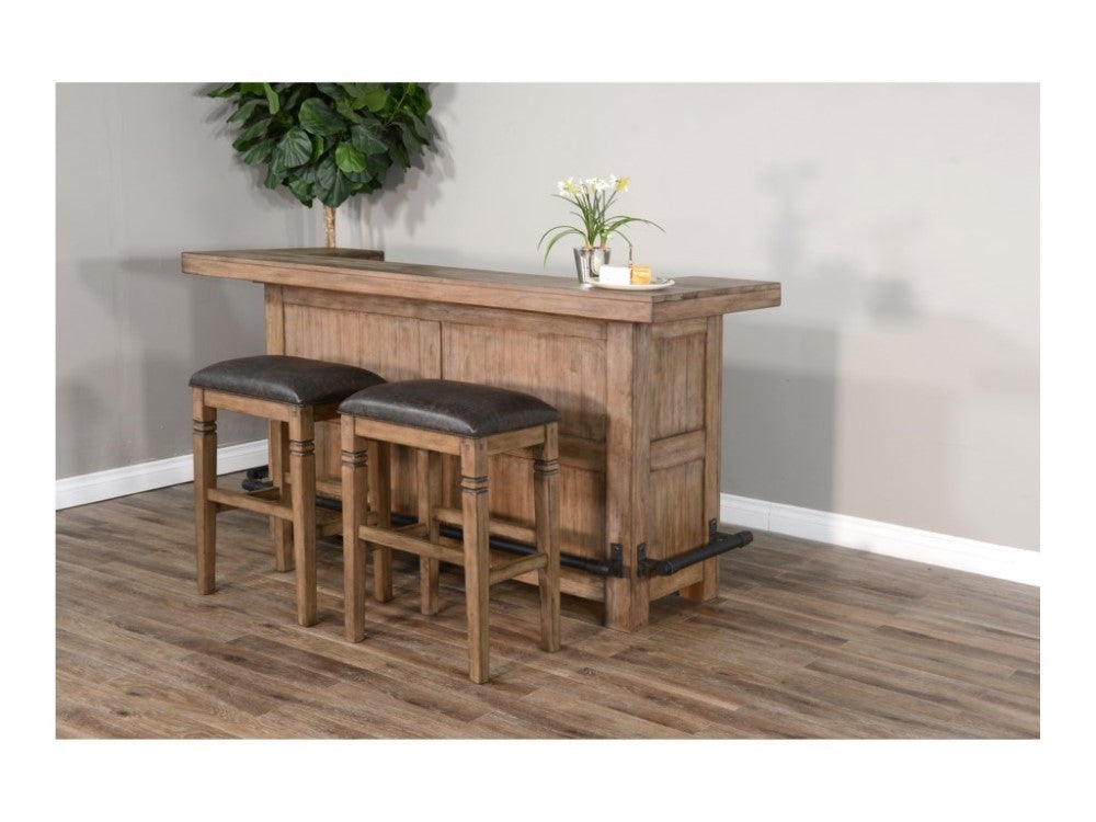Sunny Designs - Doe Valley Backless Stool With Cushion Seat (Set of 2) - Taupe - 1430BU-30 veiw 2