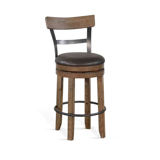 Sunny Designs - Doe Valley -  Bar Swivel Barstool, Cushion Seat (Set of 2) - 1624BU-B30 veiw 1