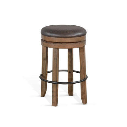 Sunny Designs - Doe Valley -  Bar Swivel Stool with Cushion Seat (Set of 2) - 1624BU-30 veiw 1
