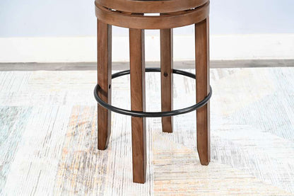 Sunny Designs - Doe Valley -  Bar Swivel Stool with Cushion Seat (Set of 2) - 1624BU-30 veiw 2
