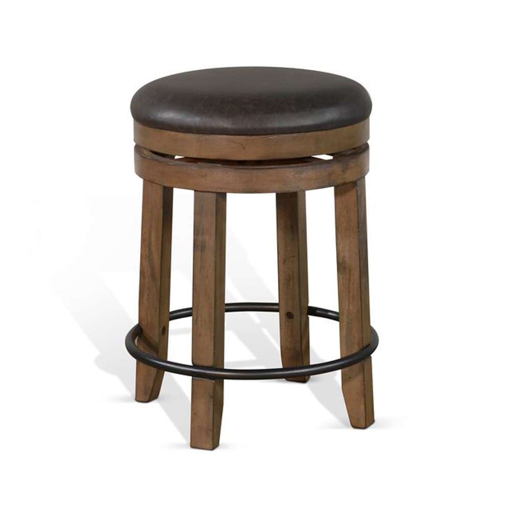 Sunny Designs - Doe Valley -  Counter Swivel Stool, Cushion Seat (Set of 2) - 1624BU-24 veiw 1