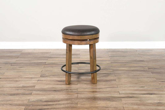Sunny Designs - Doe Valley -  Counter Swivel Stool, Cushion Seat (Set of 2) - 1624BU-24 veiw 2