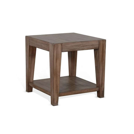 Sunny Designs - Doe Valley -  Doe Valley 24in Mid-Century Wood End Table in Taupe Brown - 3148BU-E veiw 1