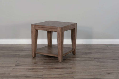 Sunny Designs - Doe Valley -  Doe Valley 24in Mid-Century Wood End Table in Taupe Brown - 3148BU-E veiw 2