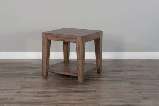 Sunny Designs - Doe Valley -  Doe Valley 24in Mid-Century Wood End Table in Taupe Brown - 3148BU-E veiw 2