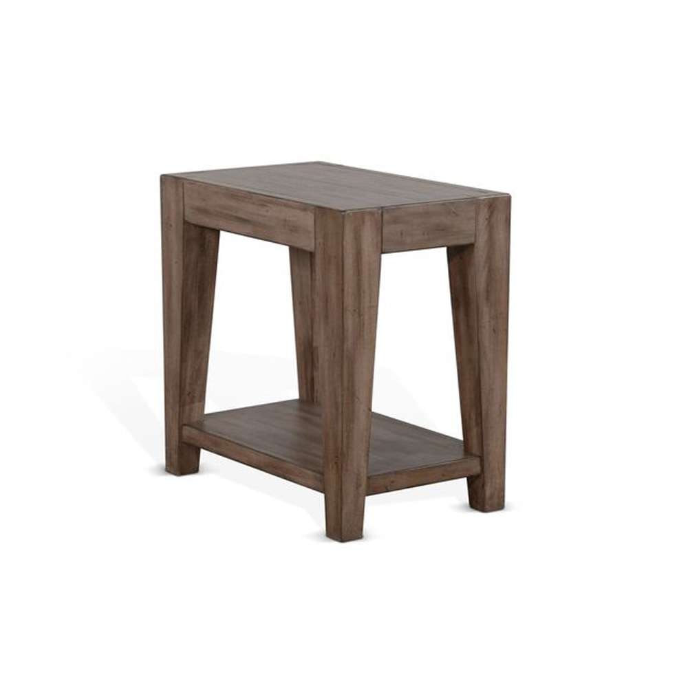Sunny Designs - Doe Valley -  Doe Valley 25in Mid-Century Wood Chair Side Table in Taupe Brown - 3148BU-CS veiw 1