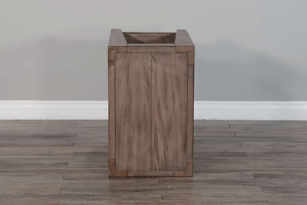 Sunny Designs - Doe Valley -  Doe Valley 25in Mid-Century Wood Chair Side Table in Taupe Brown - 3148BU-CS veiw 4