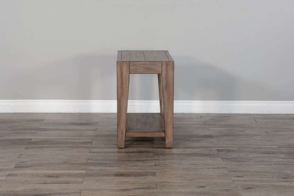 Sunny Designs - Doe Valley -  Doe Valley 25in Mid-Century Wood Chair Side Table in Taupe Brown - 3148BU-CS veiw 5