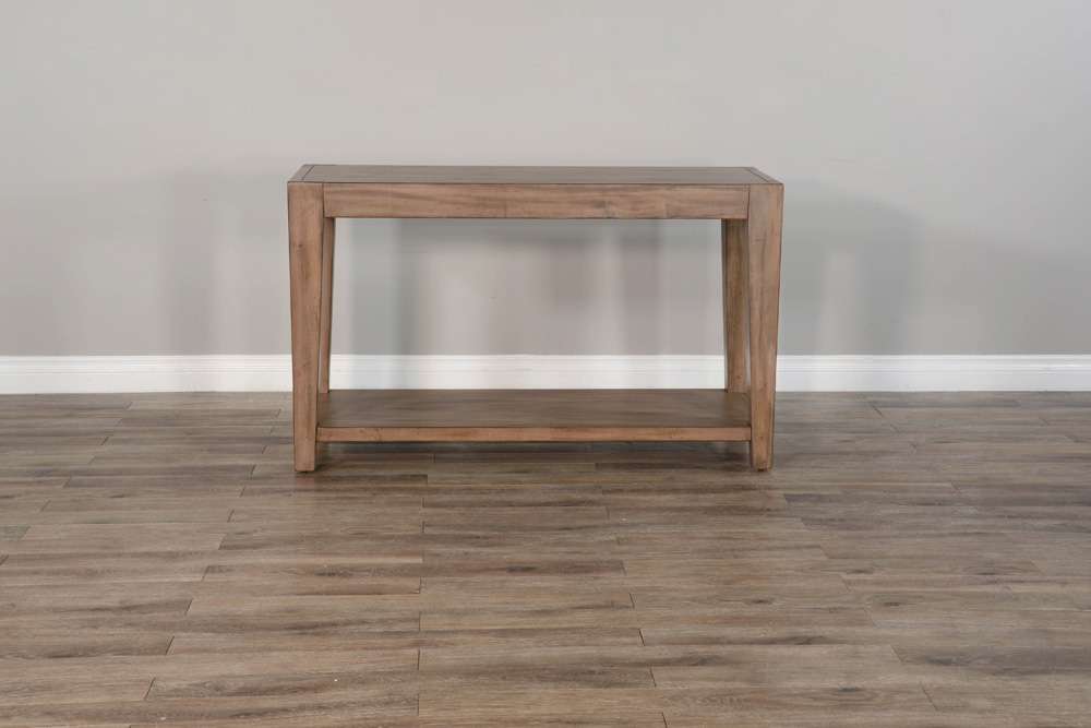 Sunny Designs - Doe Valley -  Doe Valley 50in Mid-Century Mahogany Wood Sofa Table in Taupe Brown - 3148BU-S veiw 2