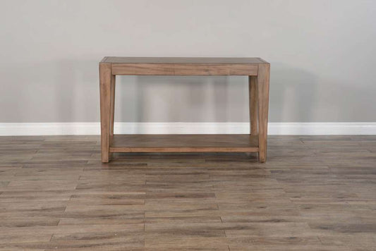 Sunny Designs - Doe Valley -  Doe Valley 50in Mid-Century Mahogany Wood Sofa Table in Taupe Brown - 3148BU-S veiw 2