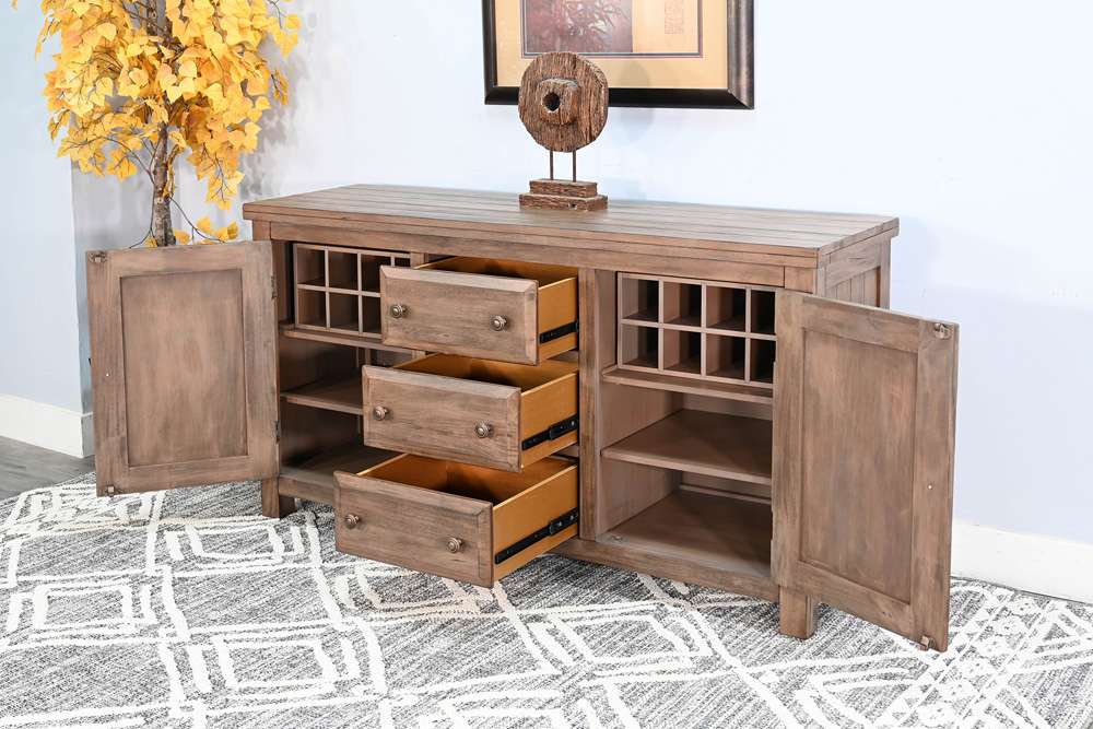 Sunny Designs - Doe Valley -  Doe Valley 66in Buffet Cabinet - 2428BU-B veiw 2