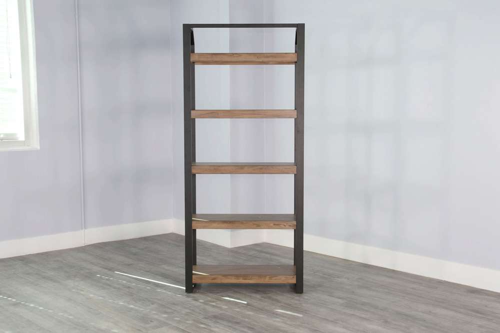 Sunny Designs - Doe Valley -  Doe Valley Metal Frame Bookcase - 2835BU veiw 3