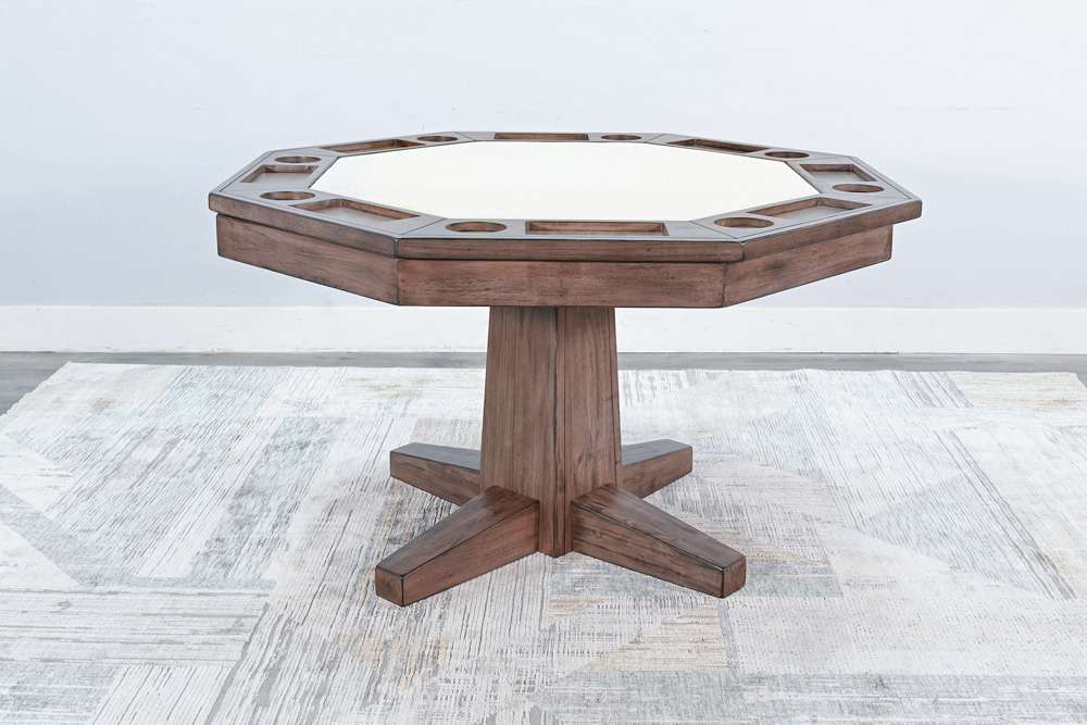 Sunny Designs - Doe Valley -  Reversible Game and Dining Poker Table - 1033BU veiw 4
