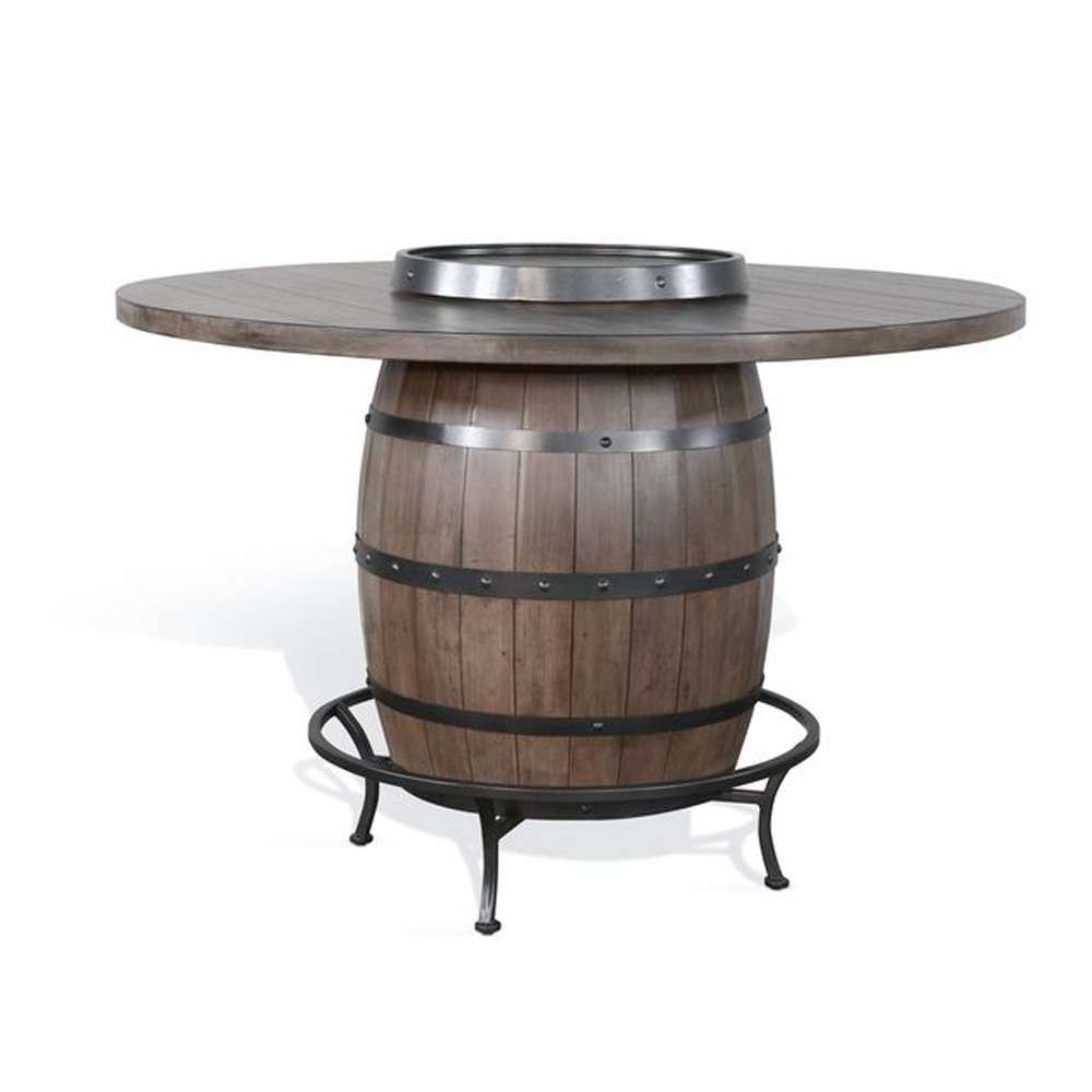 Sunny Designs - Doe Valley -  Round Pub Table with Wine Barrel Base - 1038BU veiw 1