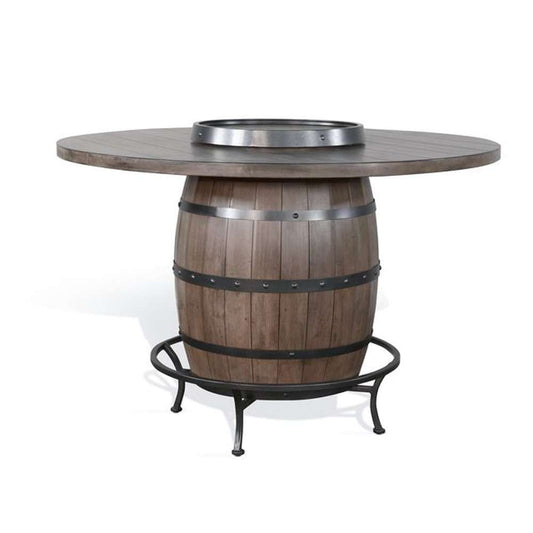 Sunny Designs - Doe Valley -  Round Pub Table with Wine Barrel Base - 1038BU veiw 1