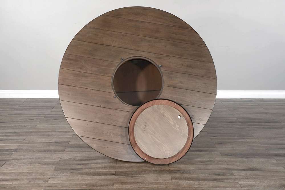 Sunny Designs - Doe Valley -  Round Pub Table with Wine Barrel Base - 1038BU veiw 3