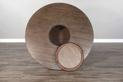 Sunny Designs - Doe Valley -  Round Pub Table with Wine Barrel Base - 1038BU veiw 3