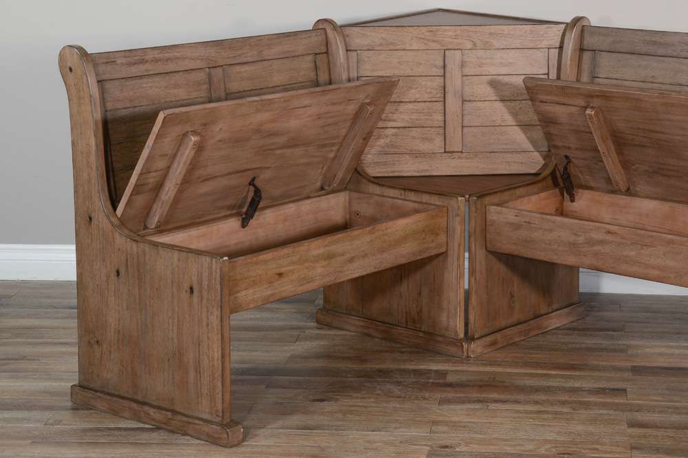 Sunny Designs - Doe Valley -  Wood Breakfast Nook Dining Set - 0113BU veiw 3