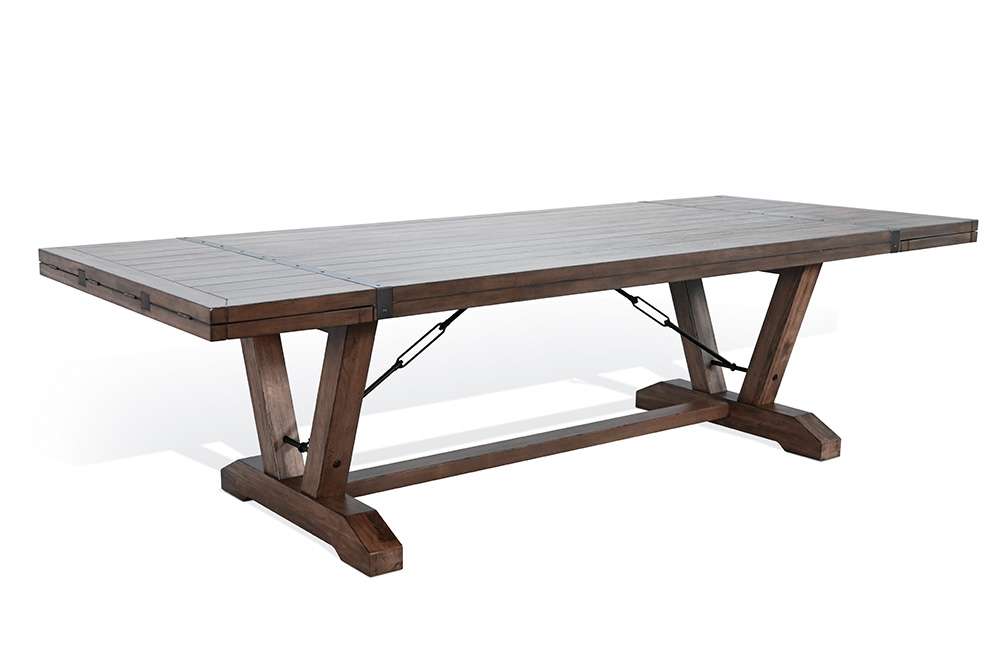 Sunny Designs - Doe Valley -  Yellowstone Extension Table with Folding Leaves - 1167BU veiw 1