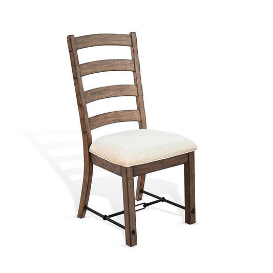 Sunny Designs - Doe Valley -  Yellowstone Ladderback Chair, Cushion Seat (Set of 2) - 1667BU veiw 1