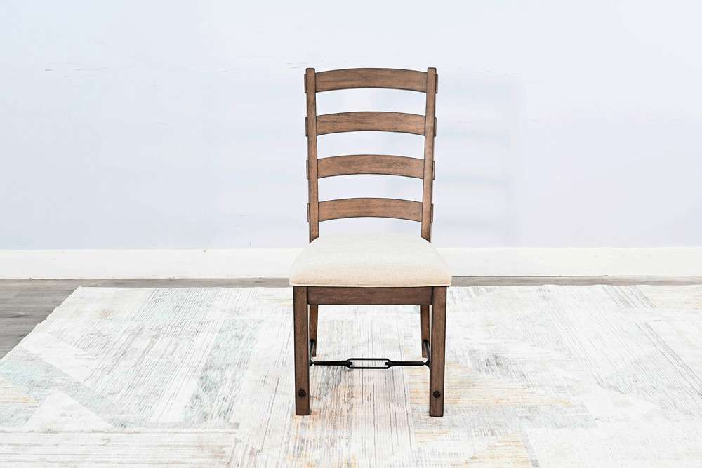 Sunny Designs - Doe Valley -  Yellowstone Ladderback Chair, Cushion Seat (Set of 2) - 1667BU veiw 2