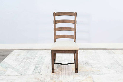 Sunny Designs - Doe Valley -  Yellowstone Ladderback Chair, Cushion Seat (Set of 2) - 1667BU veiw 2