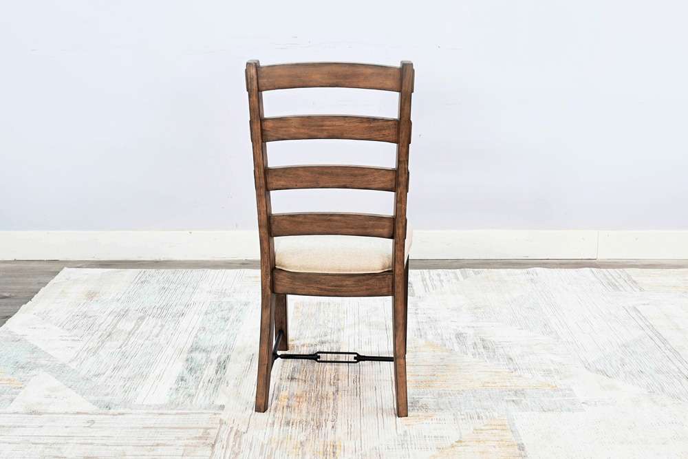 Sunny Designs - Doe Valley -  Yellowstone Ladderback Chair, Cushion Seat (Set of 2) - 1667BU veiw 3