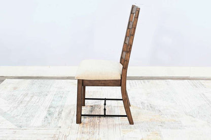 Sunny Designs - Doe Valley -  Yellowstone Ladderback Chair, Cushion Seat (Set of 2) - 1667BU veiw 5