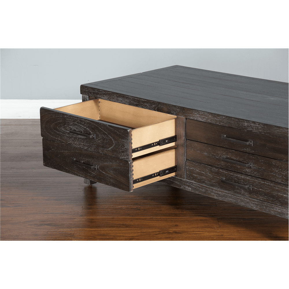 Sunny Designs - Dundee Coffee Table in Dark Brown - 3271KB-C veiw 4