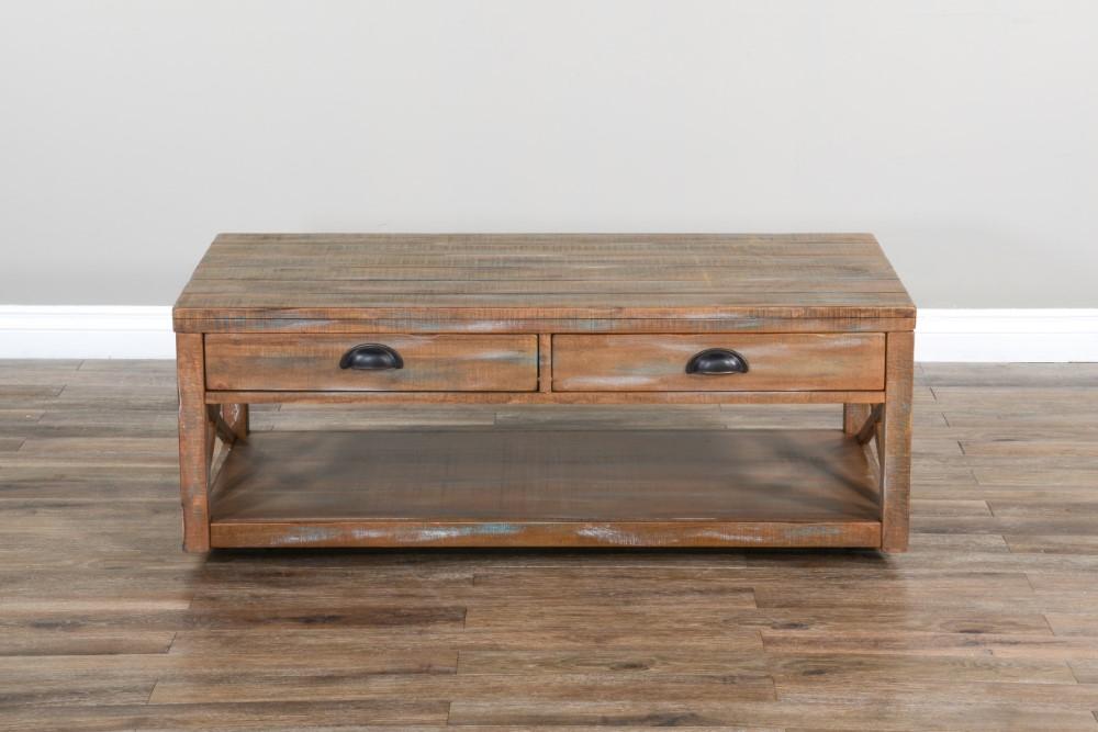 Sunny Designs - Durango Cocktail Table in Light Brown - 3131WB-C_CLOSEOUT veiw 2
