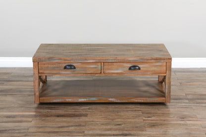 Sunny Designs - Durango Cocktail Table in Light Brown - 3131WB-C_CLOSEOUT veiw 2