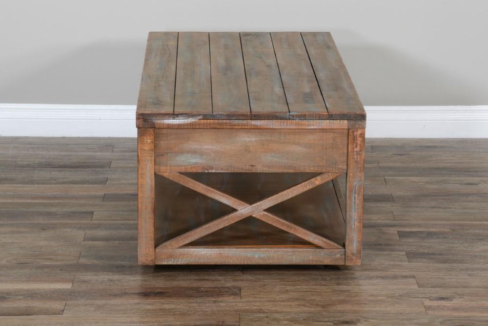 Sunny Designs - Durango Cocktail Table in Light Brown - 3131WB-C_CLOSEOUT veiw 4