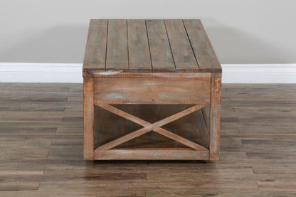 Sunny Designs - Durango Cocktail Table in Light Brown - 3131WB-C_CLOSEOUT veiw 4