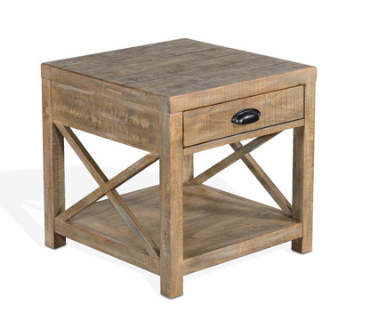 Sunny Designs - Durango End Table in Light Brown - 3131WB-E_CLOSEOUT veiw 1