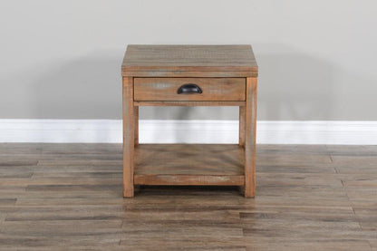 Sunny Designs - Durango End Table in Light Brown - 3131WB-E_CLOSEOUT veiw 3