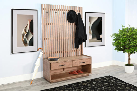 Sunny Designs - Eliza Hall Tree with Bench - 2149DR veiw 1