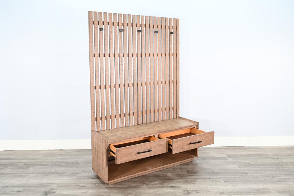 Sunny Designs - Eliza Hall Tree with Bench - 2149DR veiw 3