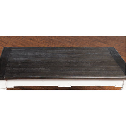 Sunny Designs - European Cottage Coffee Table in White & Dark Brown - 3273EC-C veiw 3