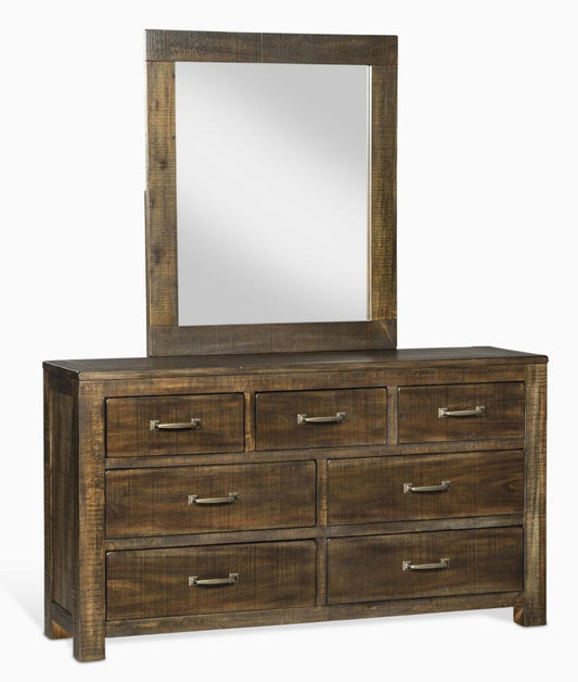 Sunny Designs - Flex Life Ranch House Dresser & Mirror Set in Dark Brown - 2319TL-D_M veiw 1