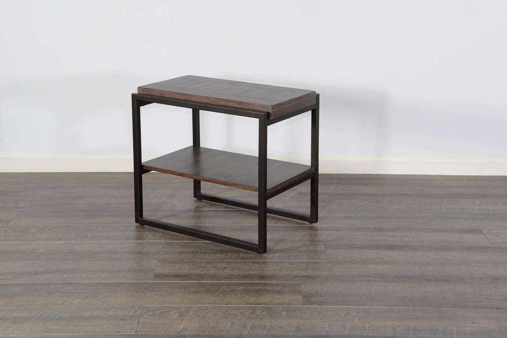 Sunny Designs -  French Metal Sled Base Chair Side Table - 3159FR2-CS_CLOSEOUT veiw 2