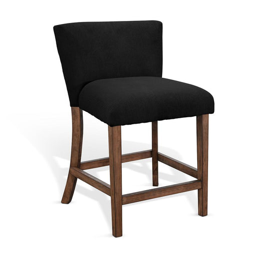 Sunny Designs - Gibson Black Cushion Counter Stool - 1505BU-24B veiw 1