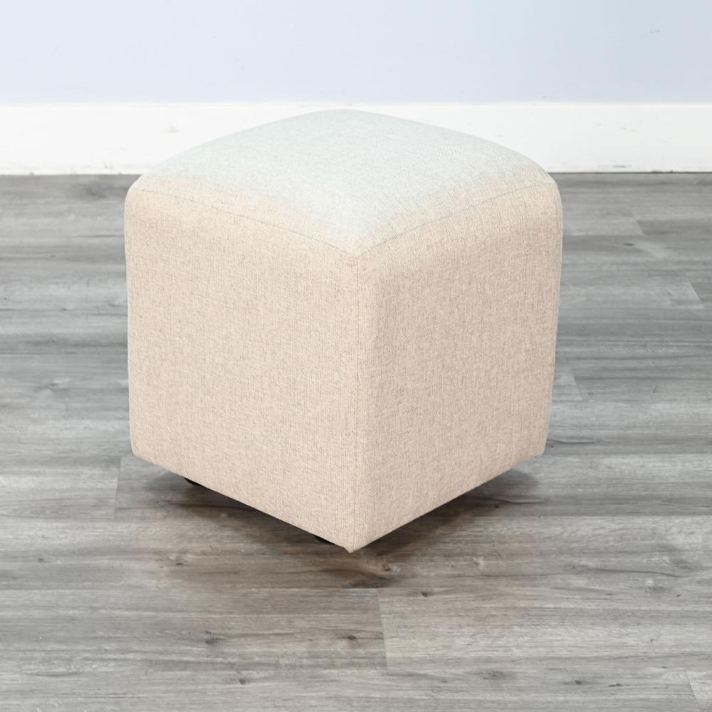 Sunny Designs - Gibson Ottoman Cushion Stool with Casters - 0117WE-SC veiw 4
