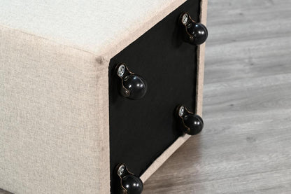 Sunny Designs - Gibson Ottoman Cushion Stool with Casters - 0117WE-SC veiw 5