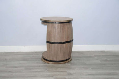 Sunny Designs -  Half Barrel Wine Bar with Metal Accents - 2096DR veiw 3