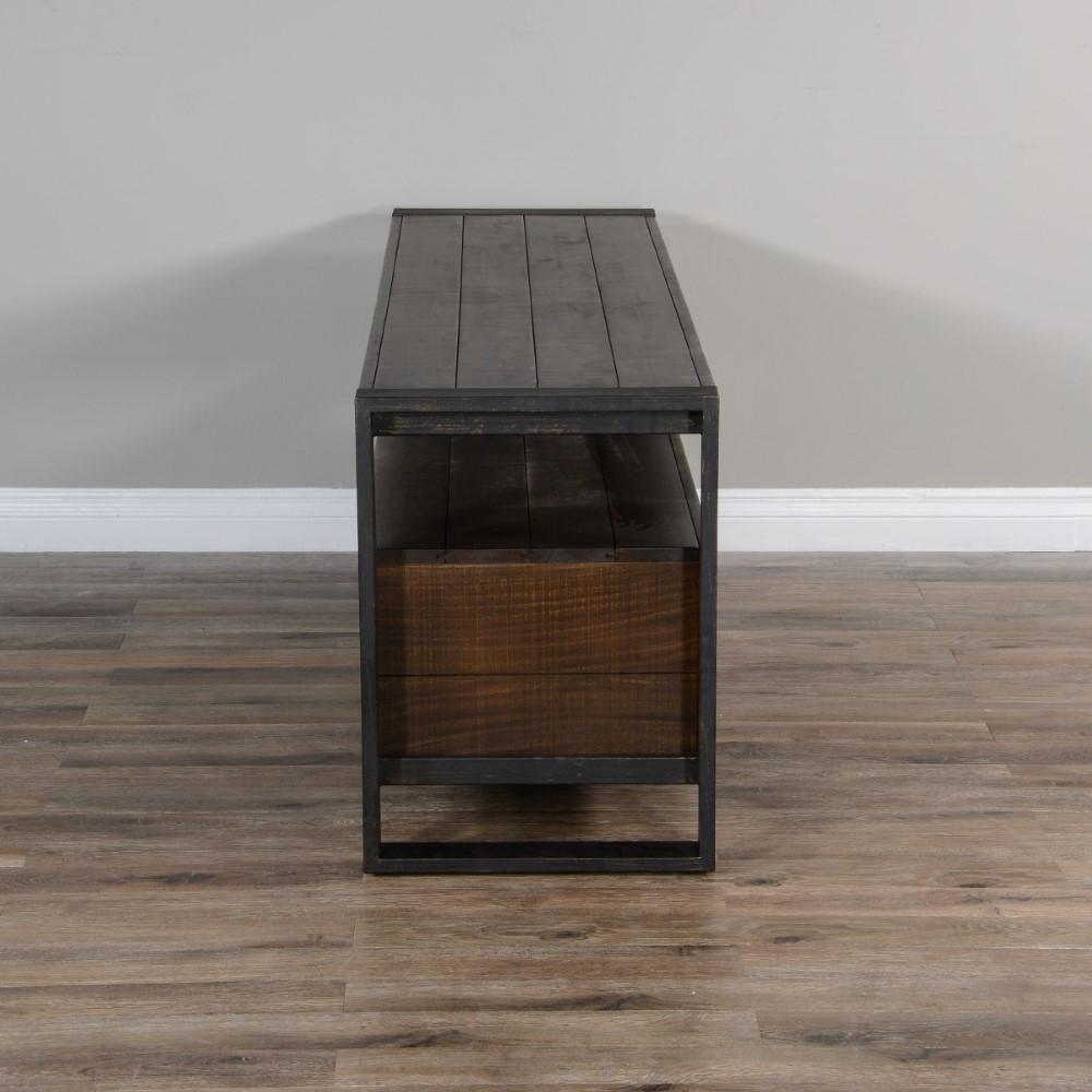 Sunny Designs - Homestead 64in TV Console in Dark Brown - 3568TL2-64 veiw 4