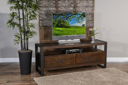 Sunny Designs - Homestead 64in TV Console in Dark Brown - 3568TL2-64 veiw 5